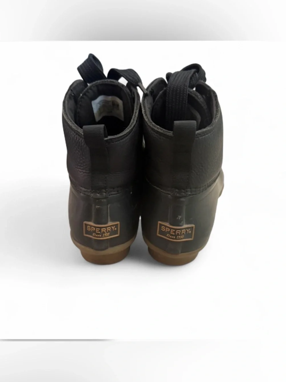 Sperry Black Duck Boots Rain Boots Women’s Size 8‎